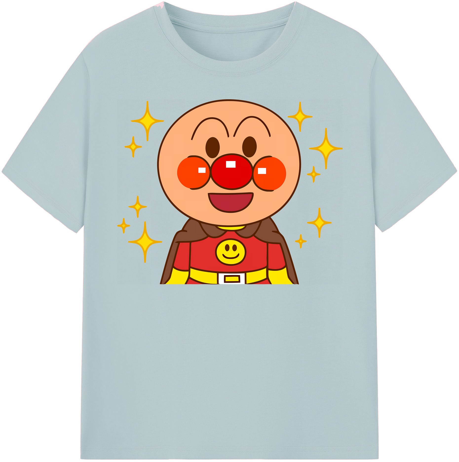 （画像用） アンパンマン Anpanman 綿100％半袖Tシャツ（フロントプリント）